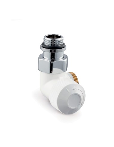 Radiatorafluiter, dubbelhaaks links, Design wit, DN15 - Resideo Honeywell Home - V2081LSL15A