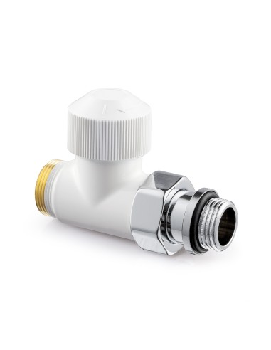 V2081DSL15A Zawór termostatyczny Thera Desig, prosty, 1/2", biały - Resideo Honeywell Home