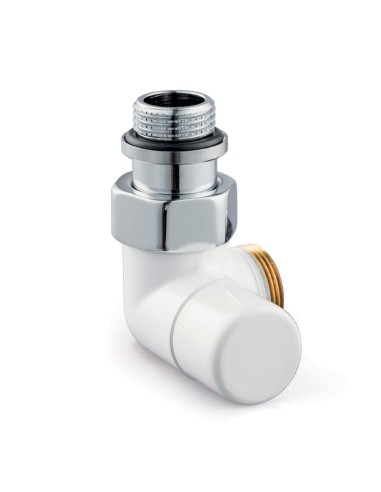 Verafix Design Voetventiel wit dubbelhaaks links, DN15 - Resideo Honeywell Home - V2481L0015A